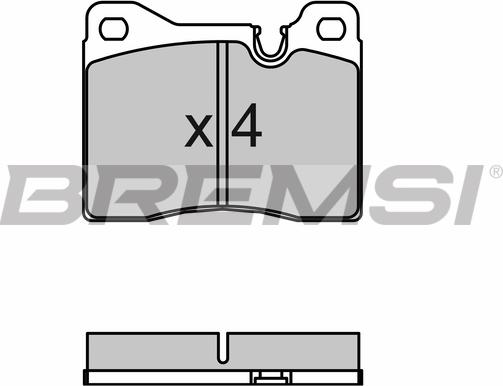 Bremsi BP2043 - Тормозные колодки, дисковые, комплект autospares.lv