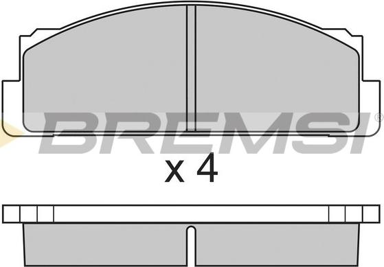 Bremsi BP2004 - Тормозные колодки, дисковые, комплект autospares.lv