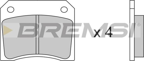 Bremsi BP2005 - Тормозные колодки, дисковые, комплект autospares.lv