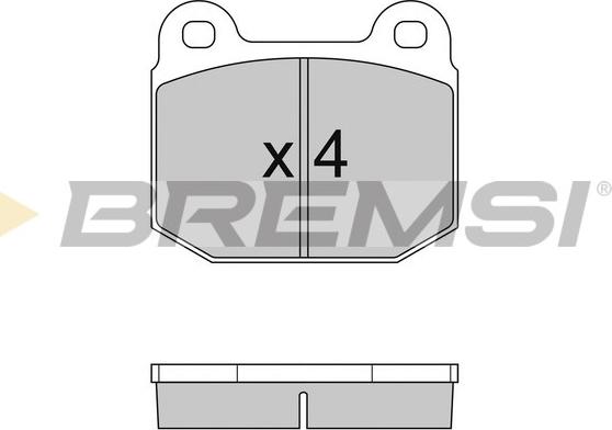 Bremsi BP2085 - Тормозные колодки, дисковые, комплект autospares.lv