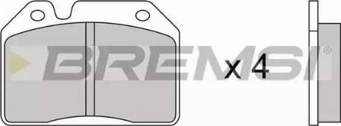 Bremsi BP2027 - Тормозные колодки, дисковые, комплект autospares.lv