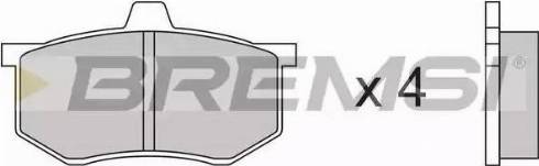 Bremsi BP2140 - Тормозные колодки, дисковые, комплект autospares.lv