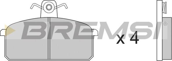Bremsi BP2151 - Тормозные колодки, дисковые, комплект autospares.lv