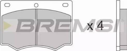 Bremsi BP2169 - Тормозные колодки, дисковые, комплект autospares.lv