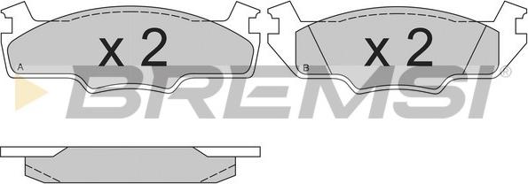 Bremsi BP2166 - Тормозные колодки, дисковые, комплект autospares.lv