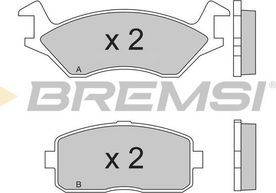 Bremsi BP2189 - Тормозные колодки, дисковые, комплект autospares.lv