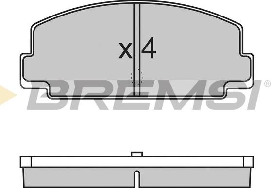 Bremsi BP2137 - Тормозные колодки, дисковые, комплект autospares.lv