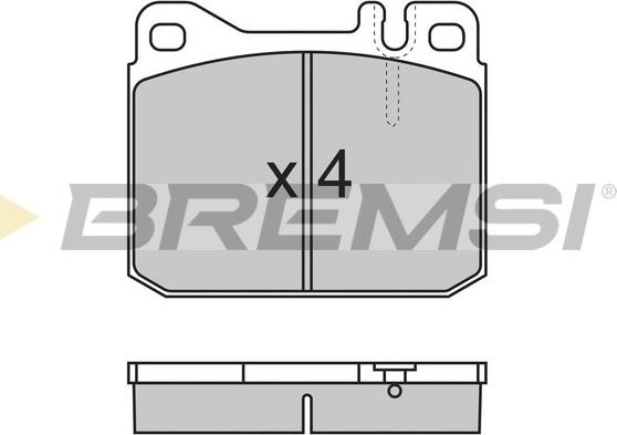 Bremsi BP2172 - Тормозные колодки, дисковые, комплект autospares.lv