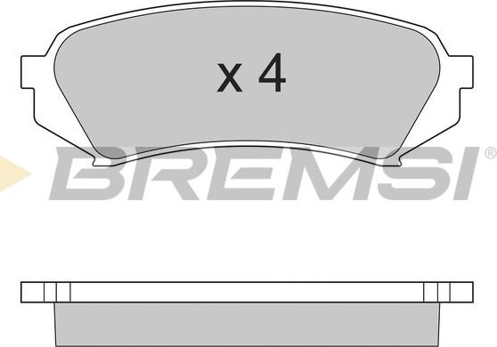 Bremsi BP2899 - Тормозные колодки, дисковые, комплект autospares.lv