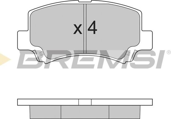 Bremsi BP2894 - Тормозные колодки, дисковые, комплект autospares.lv