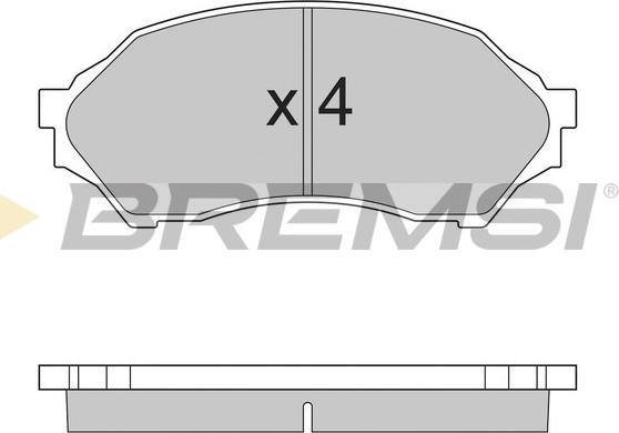 Bremsi BP2895 - Тормозные колодки, дисковые, комплект autospares.lv