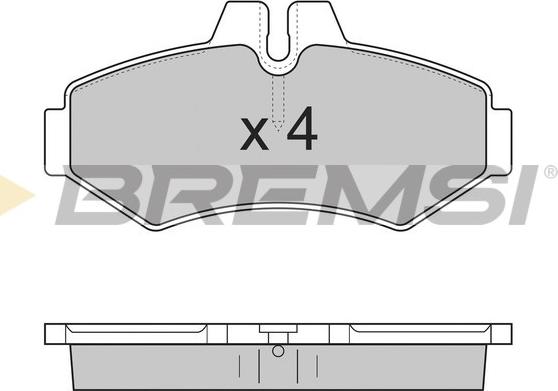 Bremsi BP2845 - Тормозные колодки, дисковые, комплект autospares.lv