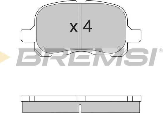 Bremsi BP2859 - Тормозные колодки, дисковые, комплект autospares.lv