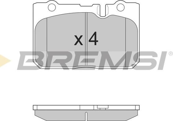 Bremsi BP2858 - Тормозные колодки, дисковые, комплект autospares.lv