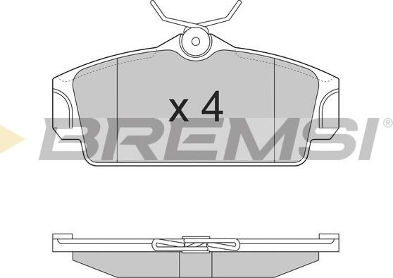 Bremsi BP2862 - Тормозные колодки, дисковые, комплект autospares.lv