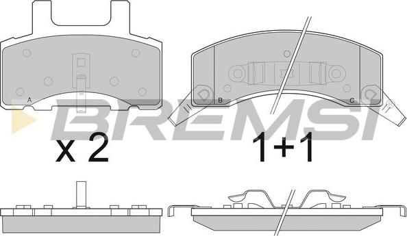 Bremsi BP2885 - Тормозные колодки, дисковые, комплект autospares.lv