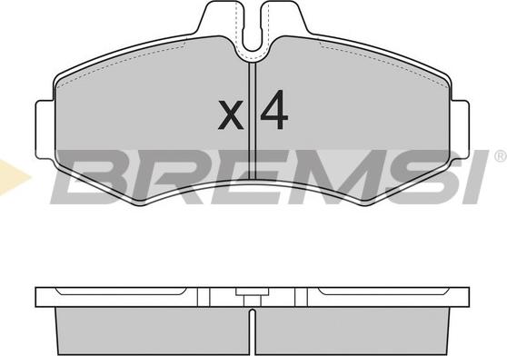 Bremsi BP2821 - Тормозные колодки, дисковые, комплект autospares.lv