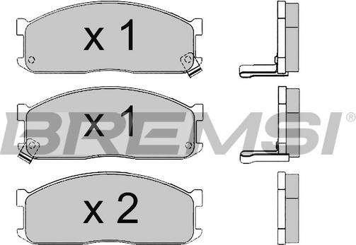 Bremsi BP2390 - Тормозные колодки, дисковые, комплект autospares.lv