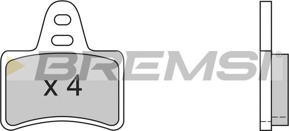 Bremsi BP2356 - Тормозные колодки, дисковые, комплект autospares.lv