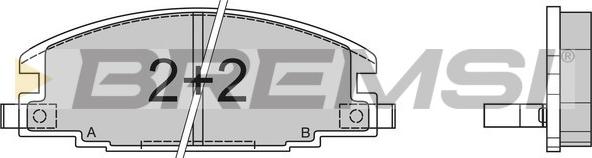 Bremsi BP2367 - Тормозные колодки, дисковые, комплект autospares.lv