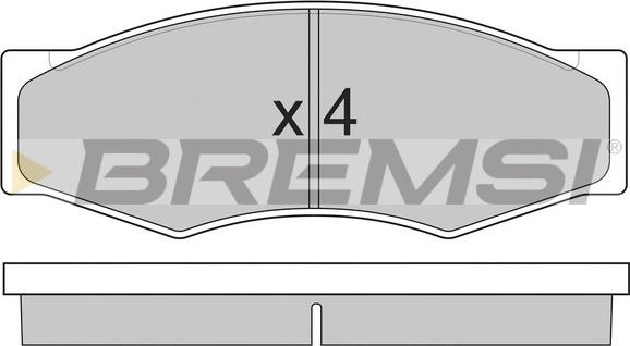 Bremsi BP2302 - Тормозные колодки, дисковые, комплект autospares.lv