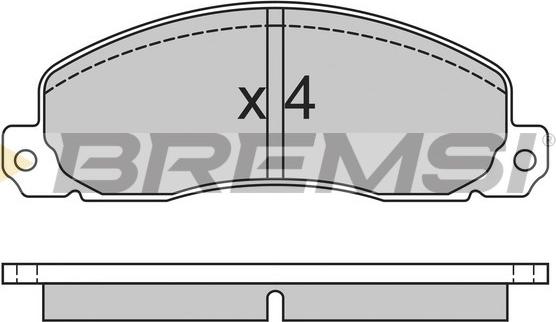 Bremsi BP2312 - Тормозные колодки, дисковые, комплект autospares.lv