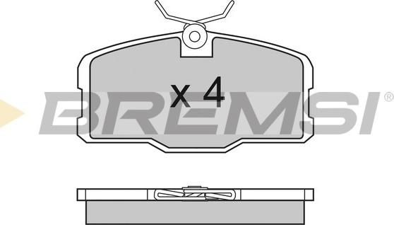 Bremsi BP2317 - Тормозные колодки, дисковые, комплект autospares.lv