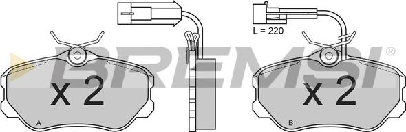 Bremsi BP2385 - Тормозные колодки, дисковые, комплект autospares.lv