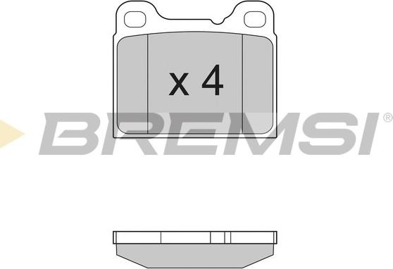 Bremsi BP2383 - Тормозные колодки, дисковые, комплект autospares.lv
