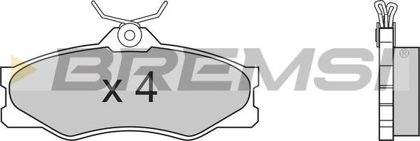 Bremsi BP2335 - Тормозные колодки, дисковые, комплект autospares.lv