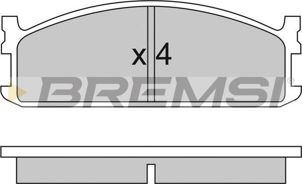 Bremsi BP2321 - Тормозные колодки, дисковые, комплект autospares.lv