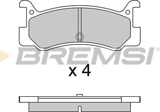 Bremsi BP2328 - Тормозные колодки, дисковые, комплект autospares.lv