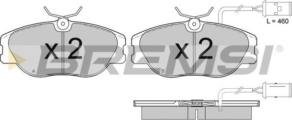 Bremsi BP2374 - Тормозные колодки, дисковые, комплект autospares.lv