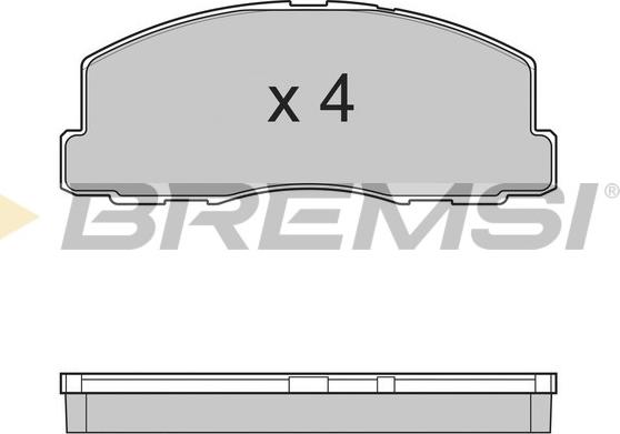 Bremsi BP2299 - Тормозные колодки, дисковые, комплект autospares.lv