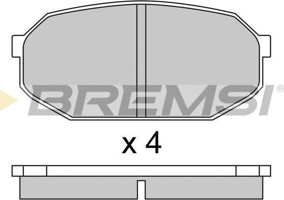 Bremsi BP2249 - Тормозные колодки, дисковые, комплект autospares.lv