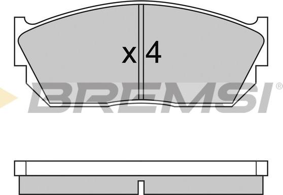 Bremsi BP2245 - Тормозные колодки, дисковые, комплект autospares.lv