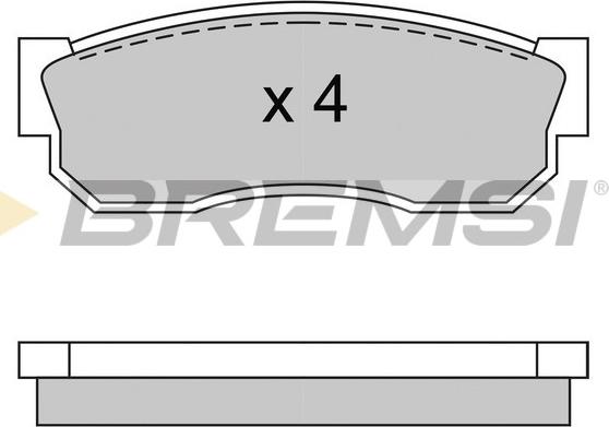 Bremsi BP2246 - Тормозные колодки, дисковые, комплект autospares.lv