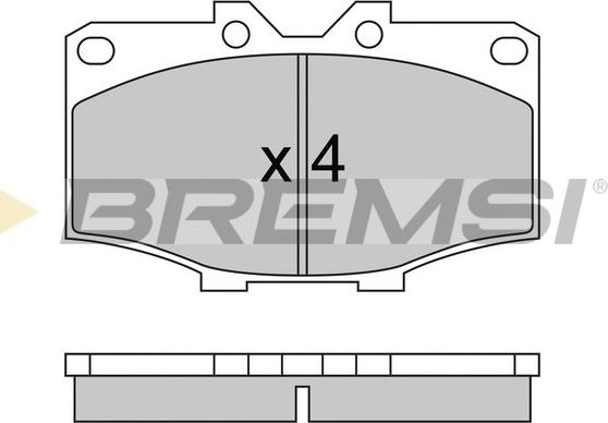 Bremsi BP2242 - Тормозные колодки, дисковые, комплект autospares.lv