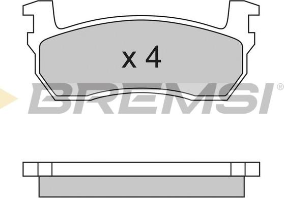 Bremsi BP2259 - Тормозные колодки, дисковые, комплект autospares.lv