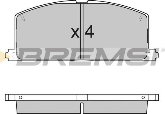 Bremsi BP2255 - Тормозные колодки, дисковые, комплект autospares.lv