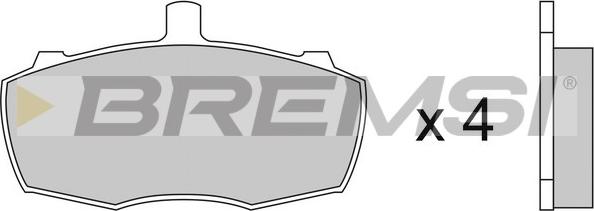 Bremsi BP2252 - Тормозные колодки, дисковые, комплект autospares.lv