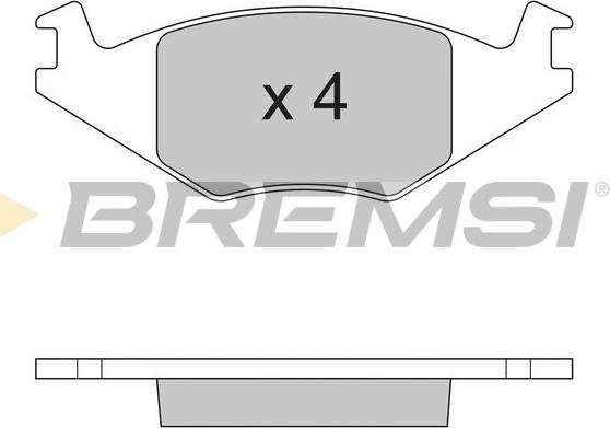 Bremsi BP2262 - Тормозные колодки, дисковые, комплект autospares.lv