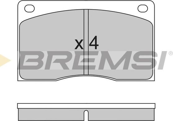 Bremsi BP2213 - Тормозные колодки, дисковые, комплект autospares.lv