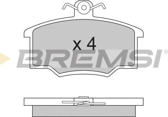 Bremsi BP2281 - Тормозные колодки, дисковые, комплект autospares.lv