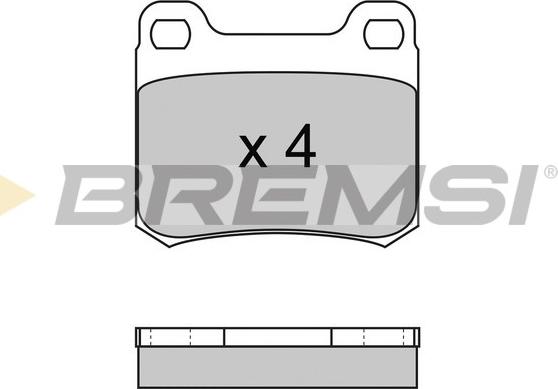 Bremsi BP2227 - Тормозные колодки, дисковые, комплект autospares.lv