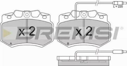 Bremsi BP2276 - Тормозные колодки, дисковые, комплект autospares.lv
