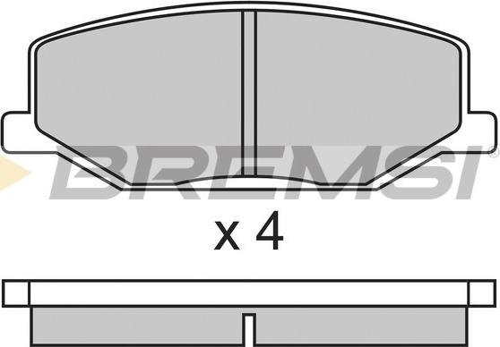Bremsi BP2278 - Тормозные колодки, дисковые, комплект autospares.lv