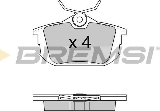 Bremsi BP2742 - Тормозные колодки, дисковые, комплект autospares.lv