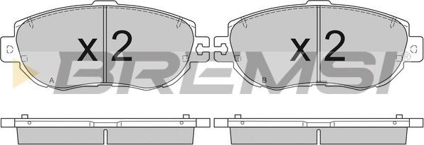 Bremsi BP2754 - Тормозные колодки, дисковые, комплект autospares.lv