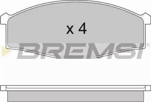 Bremsi BP2757 - Тормозные колодки, дисковые, комплект autospares.lv